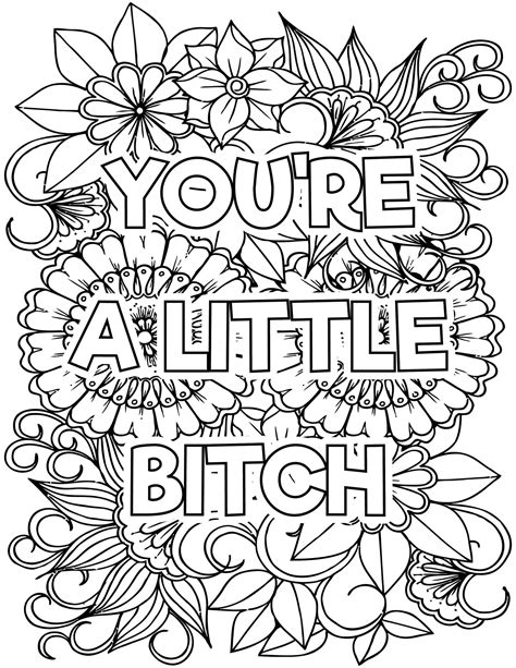 free printable cuss word coloring pages for adults