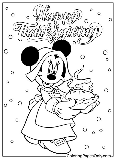 free printable disney thanksgiving coloring pages