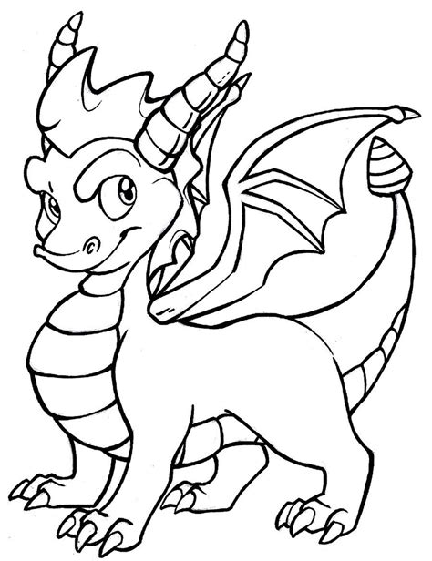 free printable dragon coloring pages