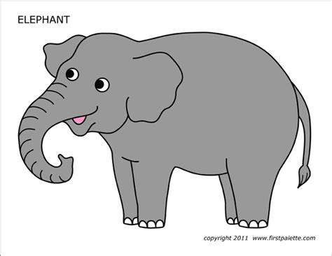 free printable elephant pictures