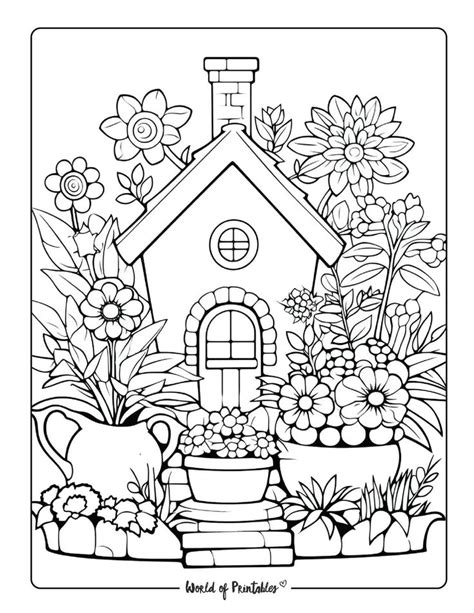 free printable garden coloring pages