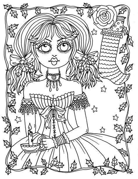 free printable gothic coloring pages
