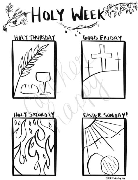 free printable holy week coloring pages