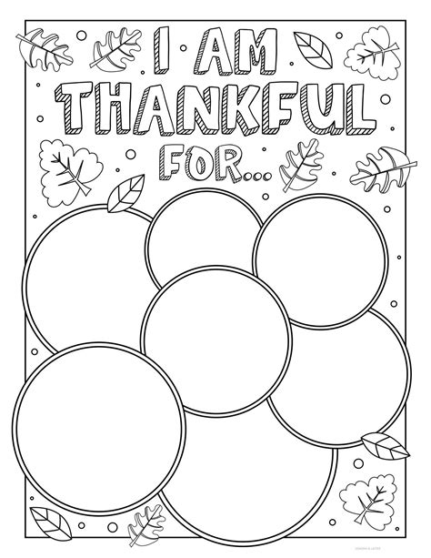 free printable i am thankful for coloring pages