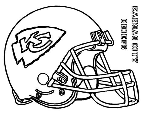 free printable kc chiefs coloring pages