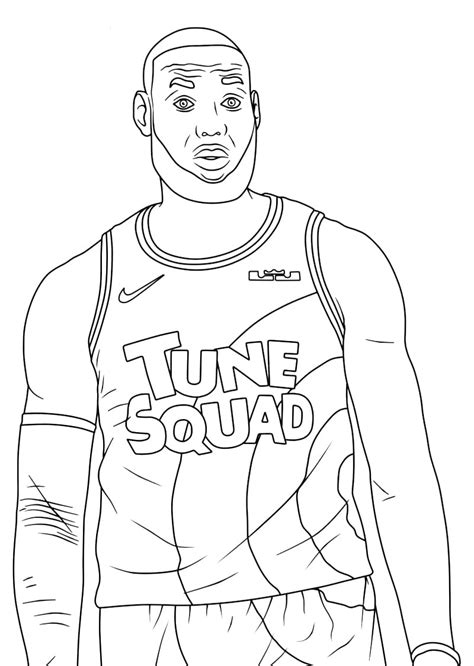 free printable lebron james coloring pages