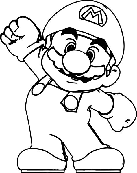 free printable mario brothers coloring pages