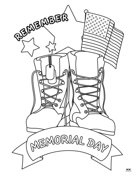 free printable memorial day coloring pages