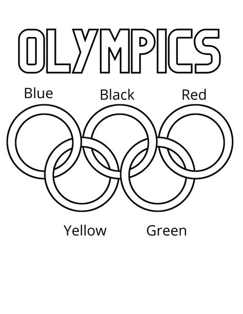 free printable olympic coloring pages