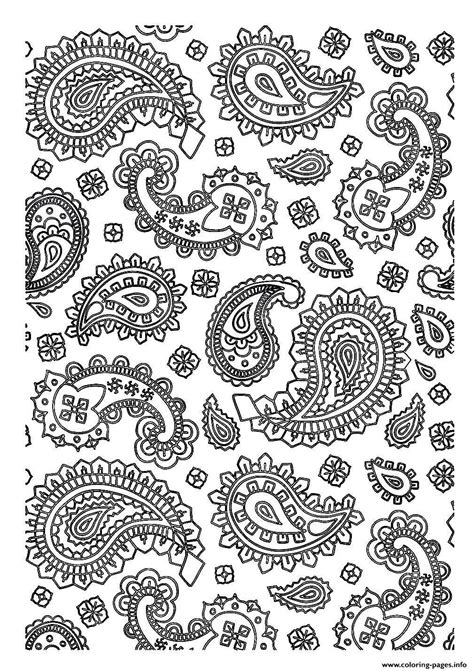 free printable paisley coloring pages