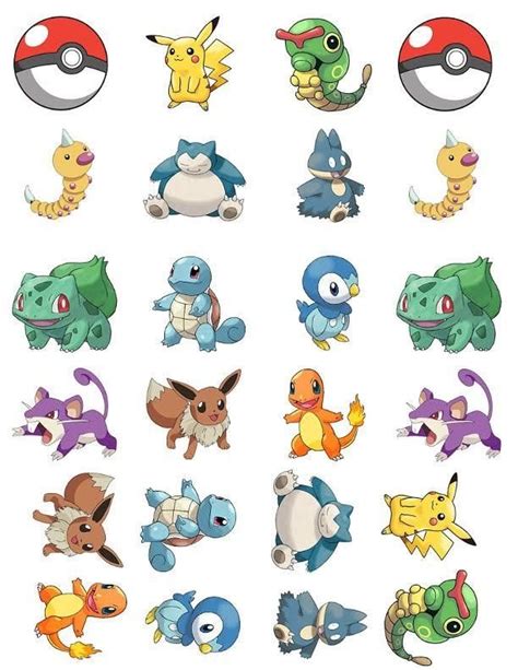 free printable pokemon characters