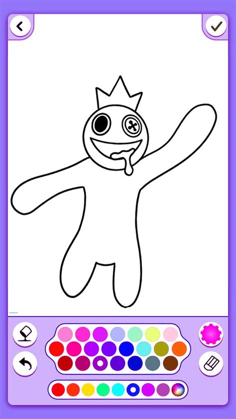 free printable rainbow friends coloring pages