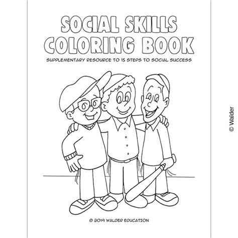 free printable social skills coloring pages