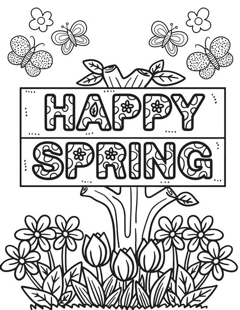 free printable spring colouring pages