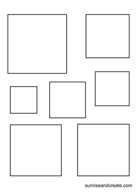 Free Printable Square Templates