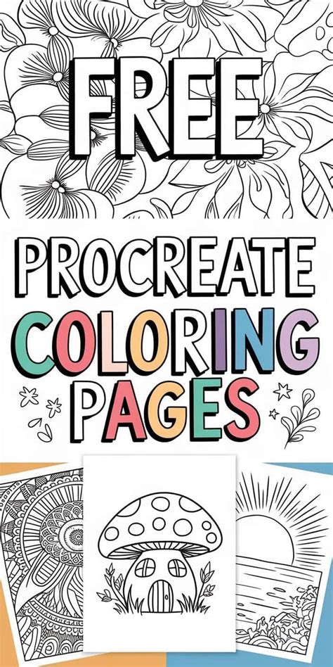 free procreate coloring pages
