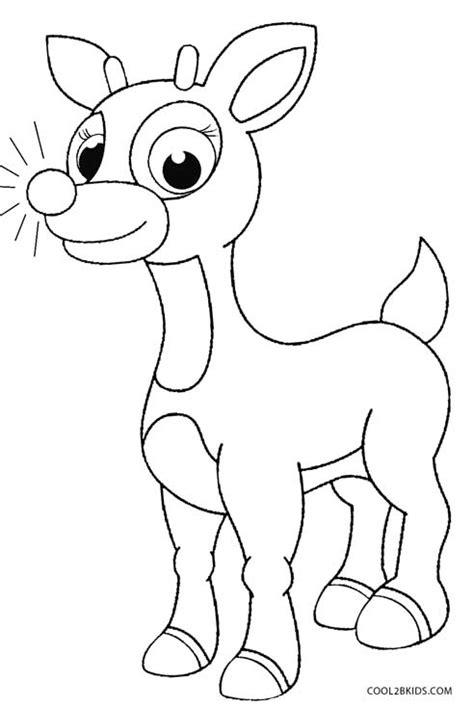 free rudolph coloring pages