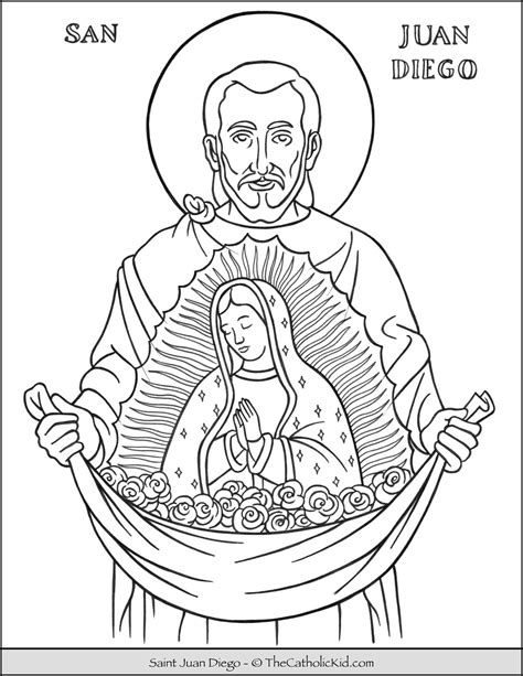 free saint coloring pages