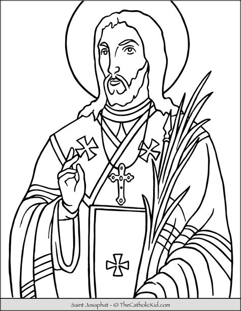 free saint coloring pages