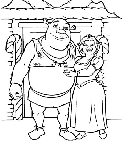 free shrek coloring pages