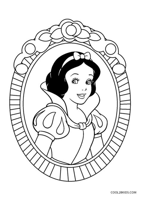 free snow white coloring pages