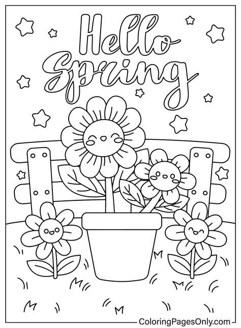 free springtime coloring sheets