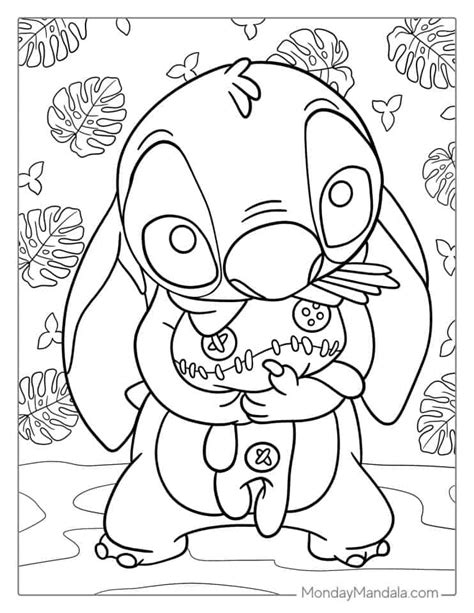 free stitch coloring pages