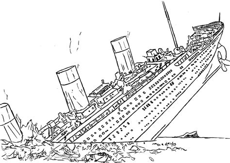 free titanic coloring pages