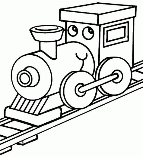 free train printable coloring pages