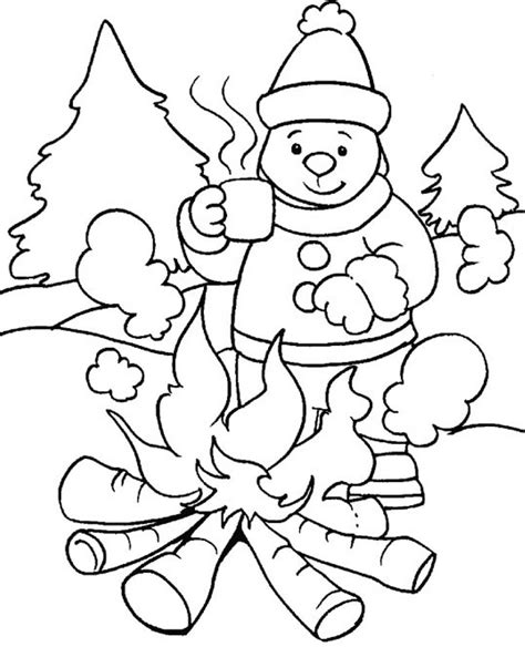 free winter coloring pages to print