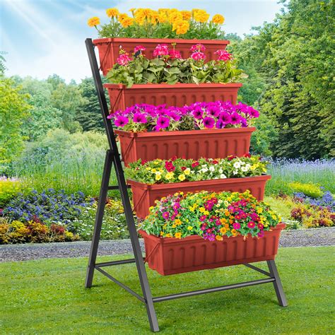 freestanding vertical planter