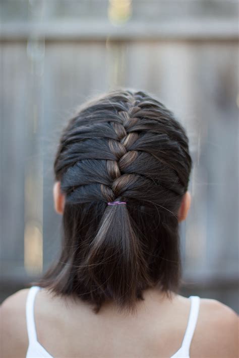 french braid styles for short hair