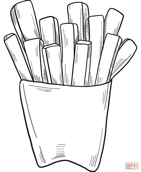 french fry coloring pages