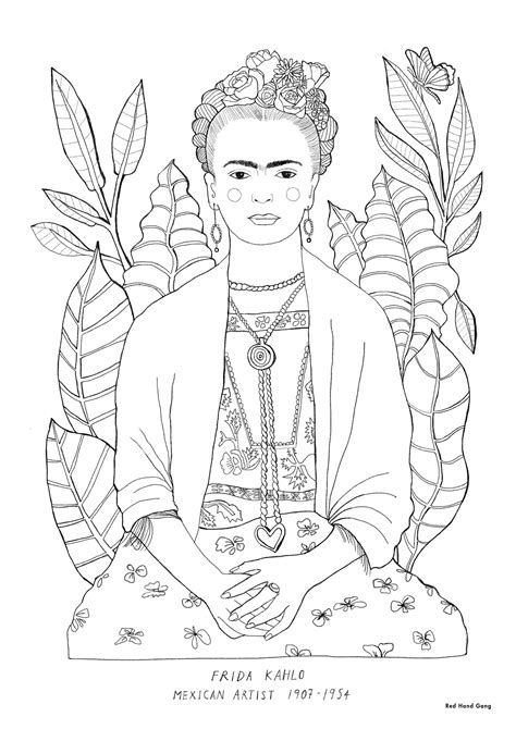 frida coloring pages