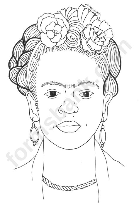 frida kahlo coloring pages pdf