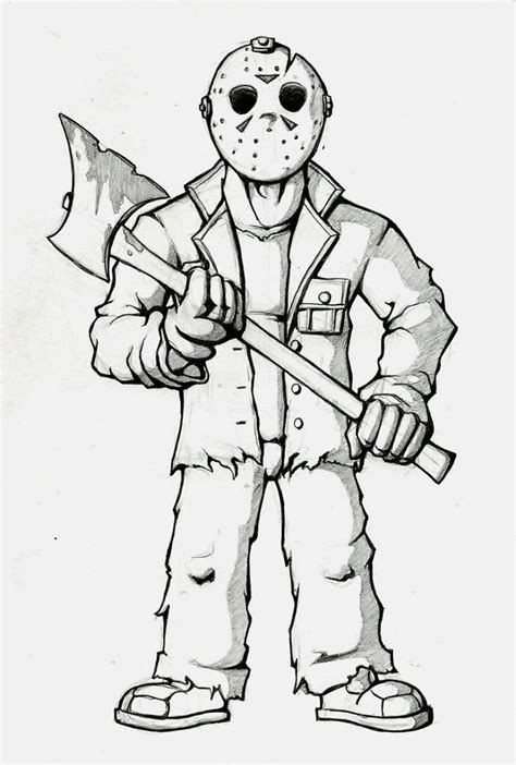 friday the 13 coloring pages