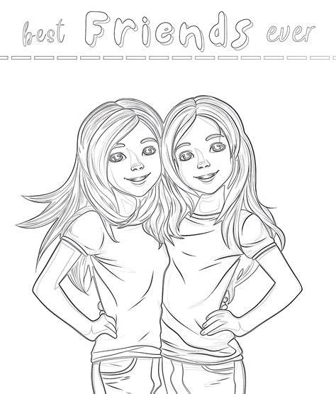 friends coloring pages