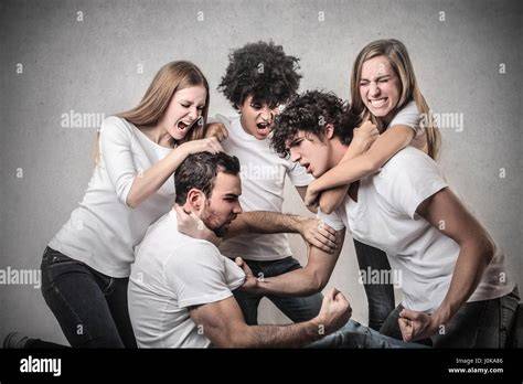 friends fighting