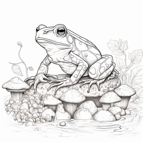 frog coloring pages for adults