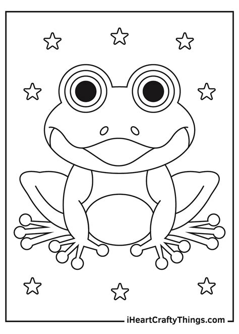 frog coloring pages pdf
