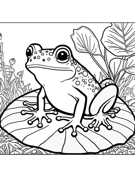 frog colouring images