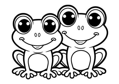 frog colouring pages printable