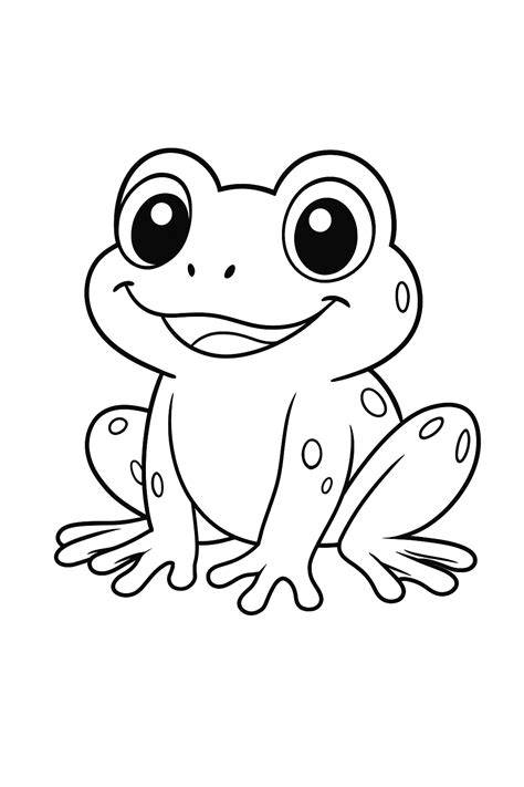 frog picture for colouring