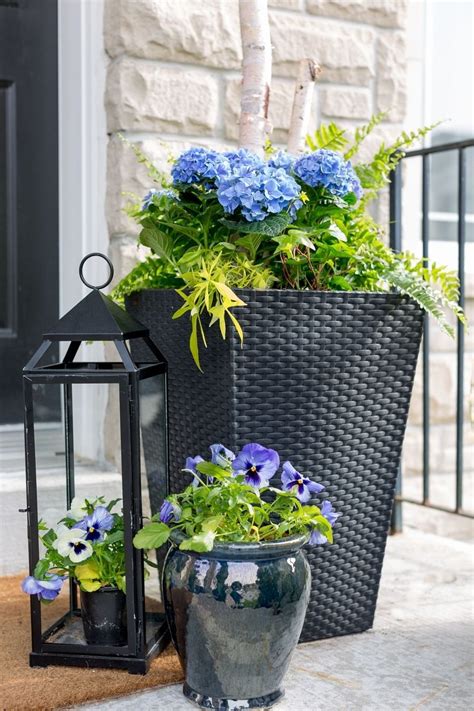 front porch flower pots