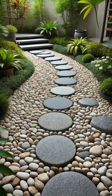 front yard stone landscaping