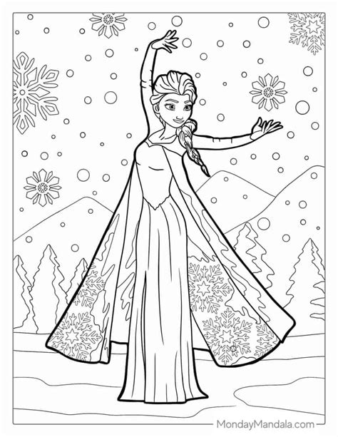frozen colouring pdf
