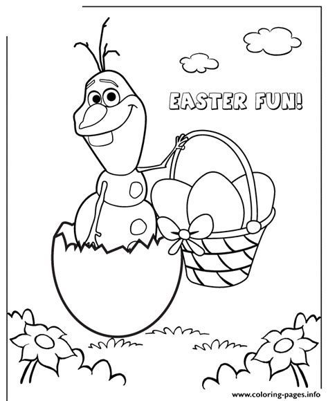 frozen easter coloring pages