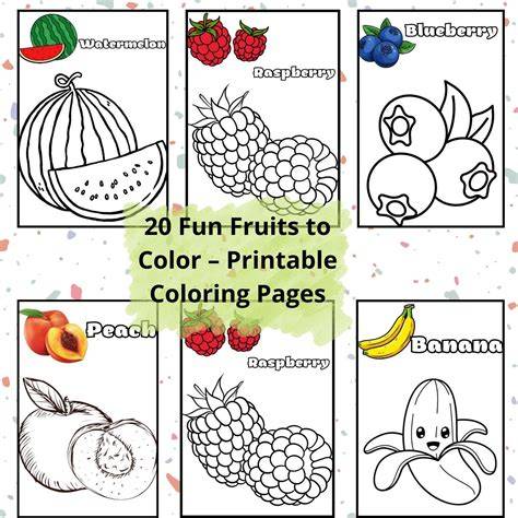fruits coloring book pdf