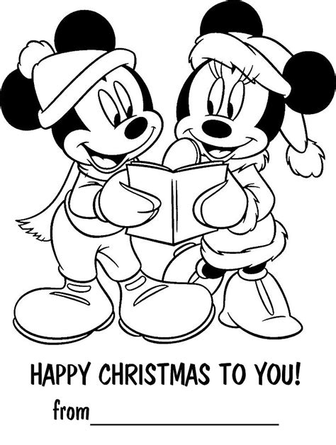 full page disney christmas coloring pages