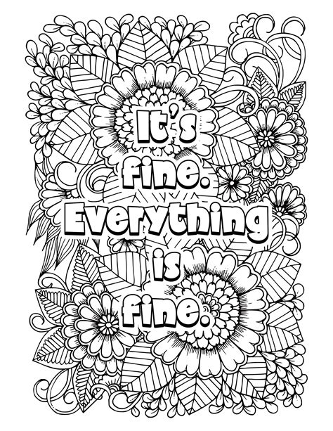 fun adult coloring page